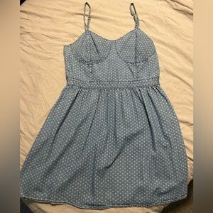 Denim mini dress